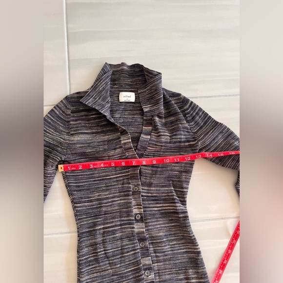 NWOT Wilfred Knit button down collared long sleeve sweater dress size small - Picture 7 of 11